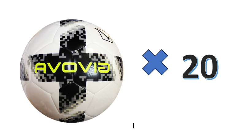 PACK 20 BALLONS FOOTBALL ÉTOILES DE L’ACADÉMIE GIVOVA T.4