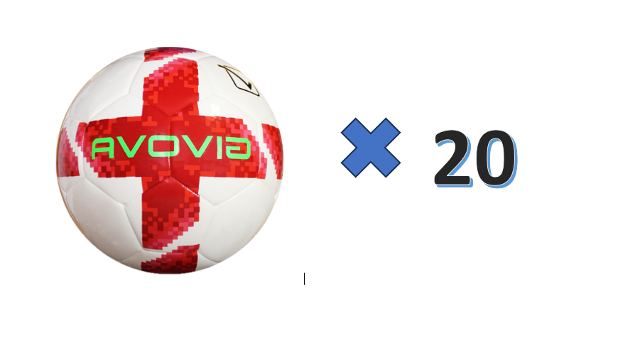 PACK 20 BALLONS FOOTBALL ÉTOILES DE L’ACADÉMIE GIVOVA T.4