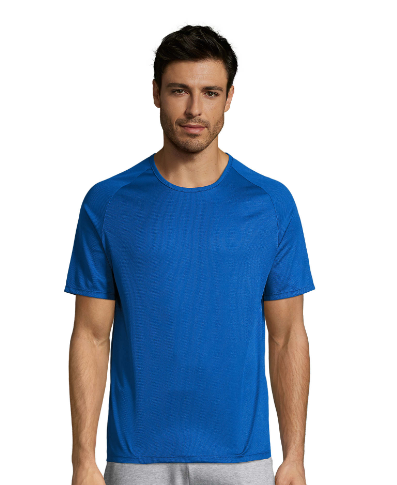 T-shirt SPORTY BLEU ROYAL homme