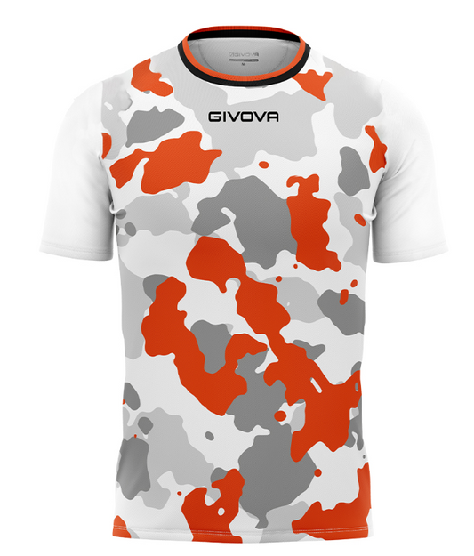 Maillot ARMY INTERLOCK BLANC ORANGE