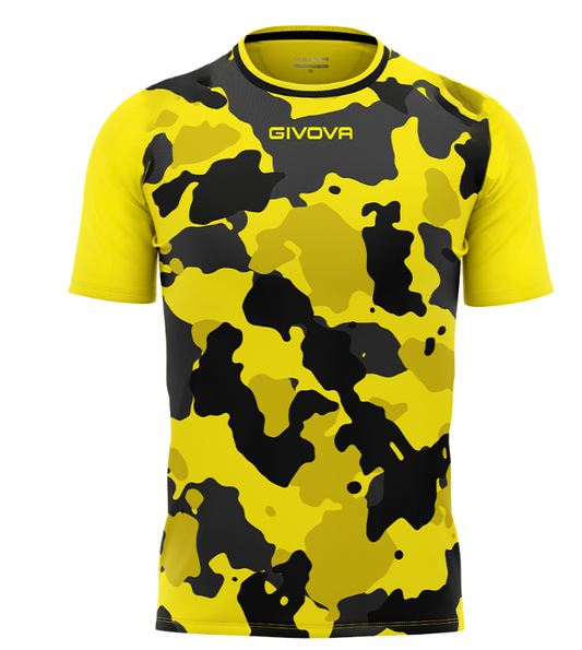 Maillot ARMY INTERLOCK JAUNE NOIR