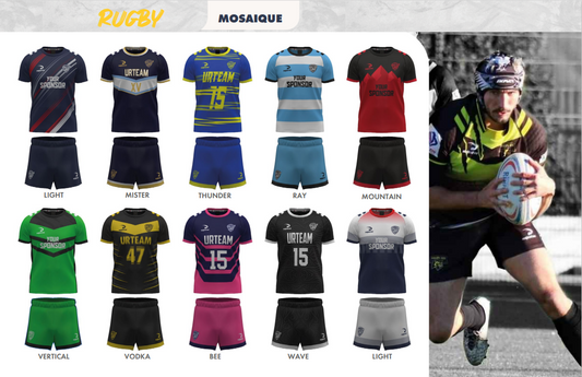 Sublimation Maillot et Short RUGBY A PARTIR DE