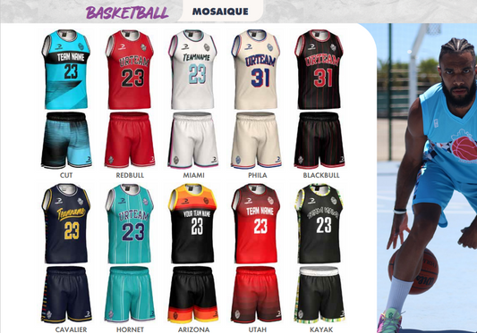 Sublimation Maillot et Short BASKET-BALL A PARTIR DE