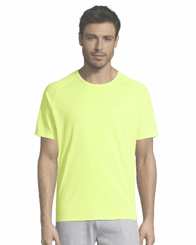 T-shirt SPORTY JAUNE FLUO homme