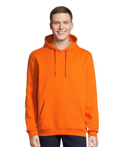 Sweat capuche RLI SPORT ORANGE unisexe