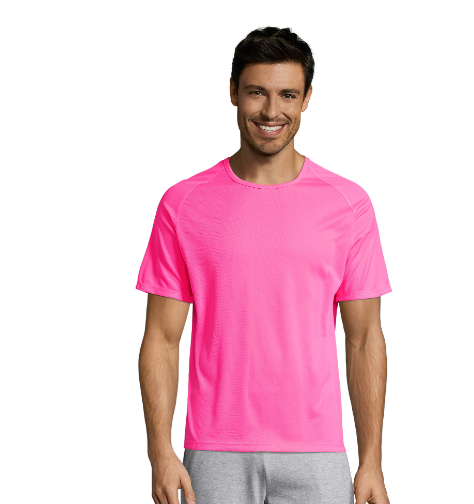 T-shirt SPORTY ROSE FLUO homme