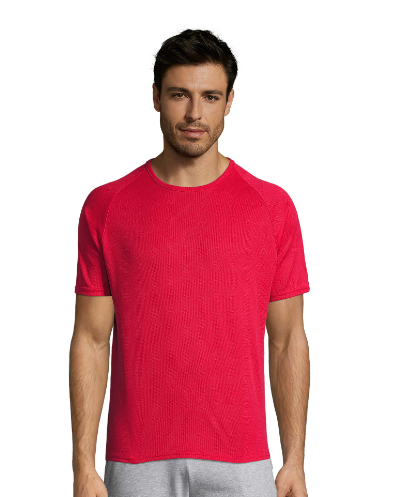 T-shirt SPORTY ROUGE  homme