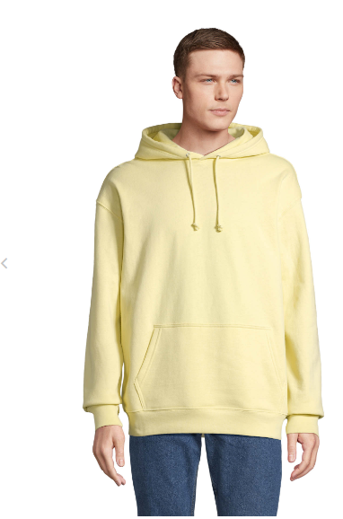 SWEAT-SHIRT UNISEXE À CAPUCHE jaune clair